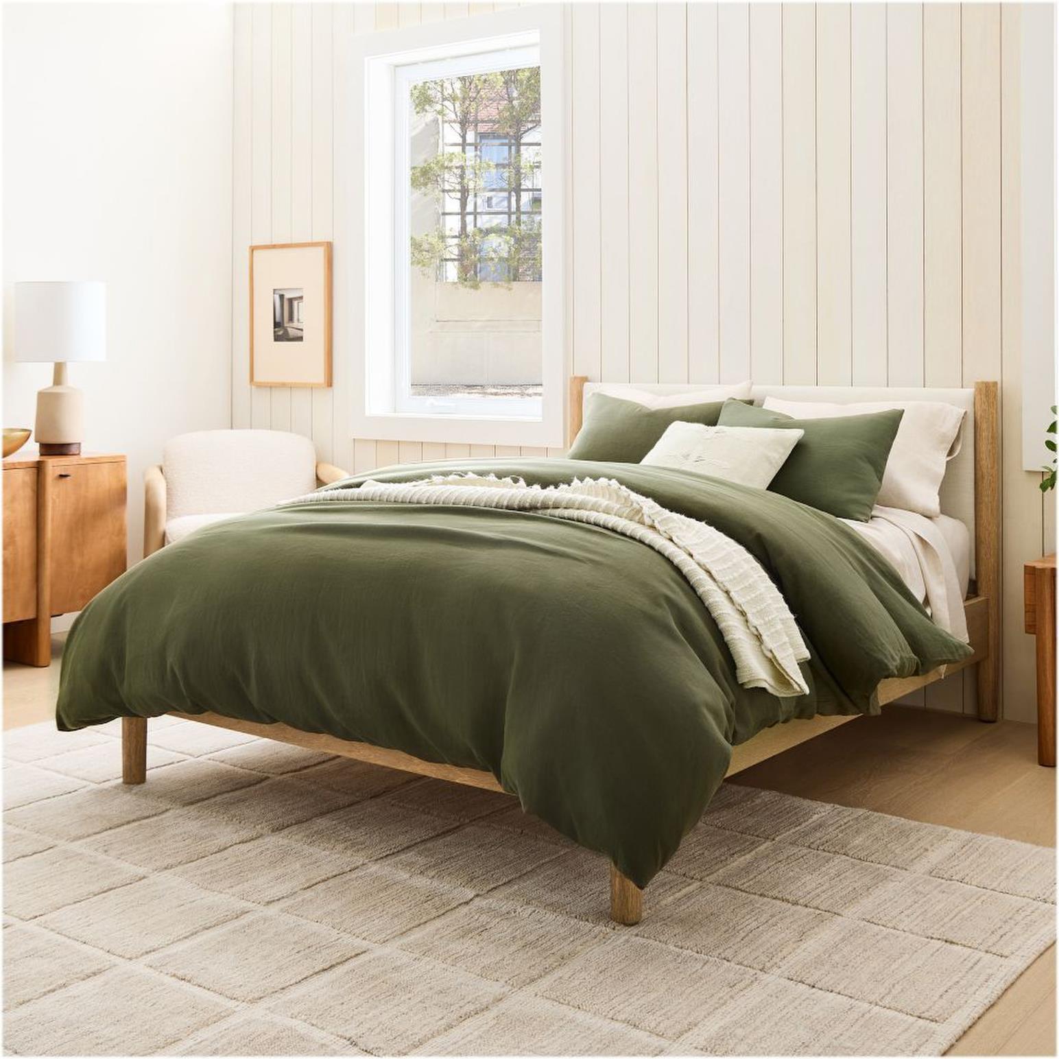 West Elm European Linen Quilt Cover Queen